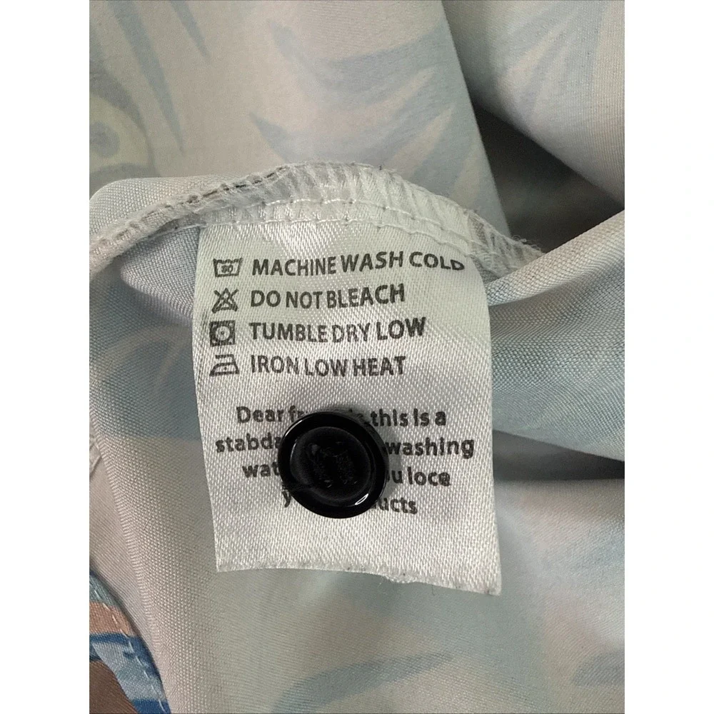 Doopccor Short Sleeve Button Tropical Shirt 2XL Coastalwear Resortwear Preppy